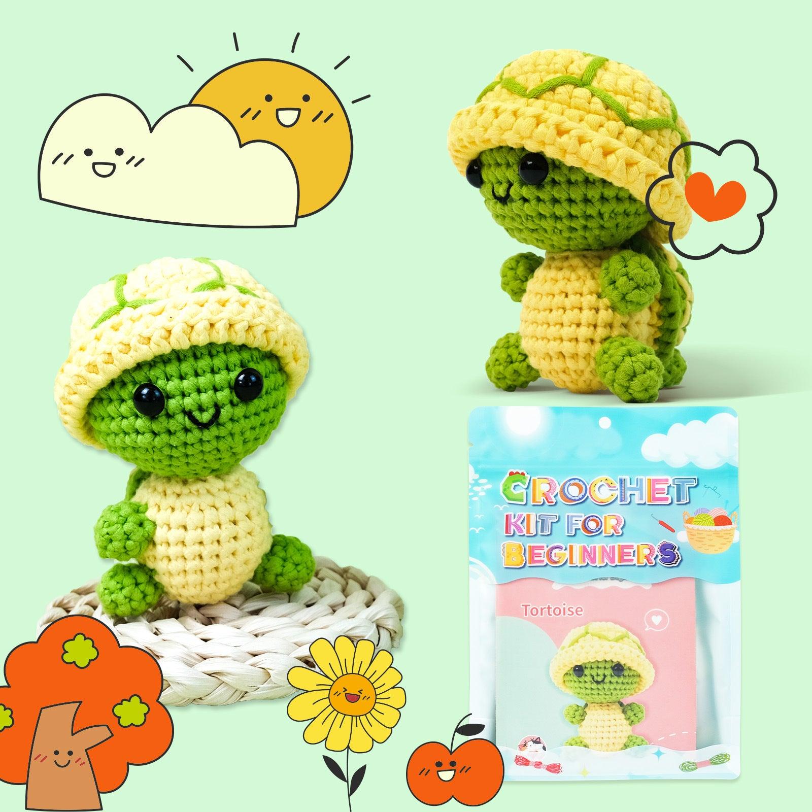 Beginners Crochet Kit-Little turtle - Dynamic Frog