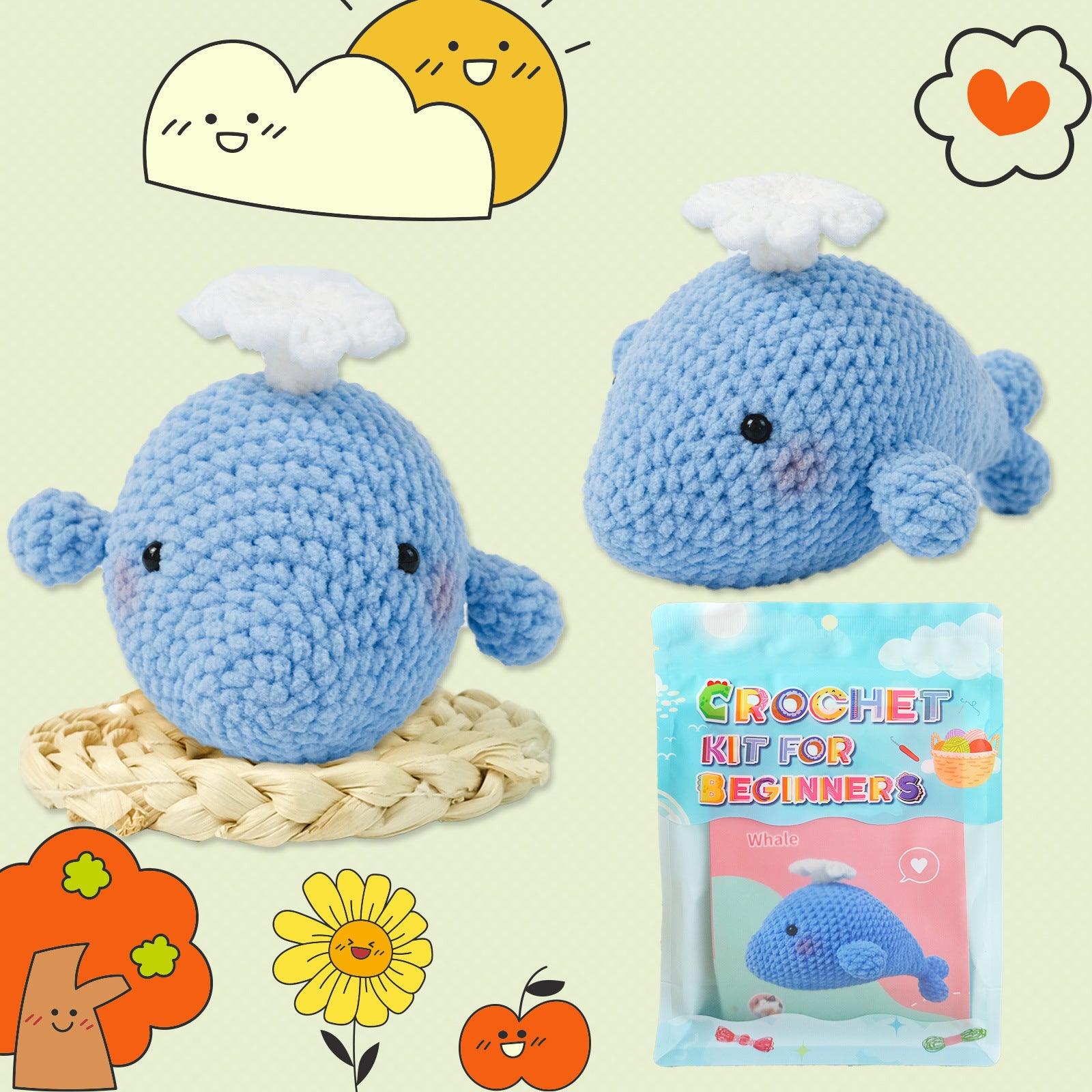 Blue Whale Crochet Kit for Beginners – Stitch Your Way to Ocean-Deep Cuteness! 🐋🧶 - Dynamic Frog