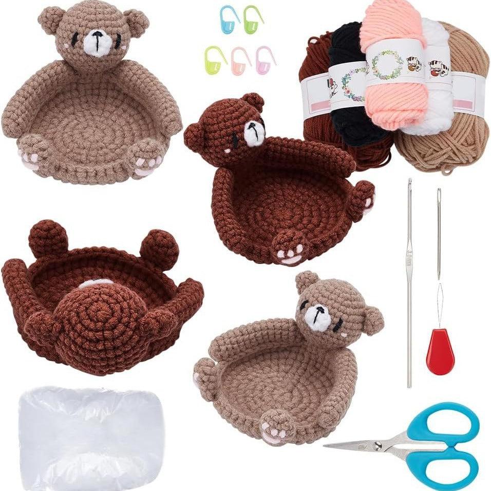 crochet starter kit -Bear coaster - Dynamic Frog