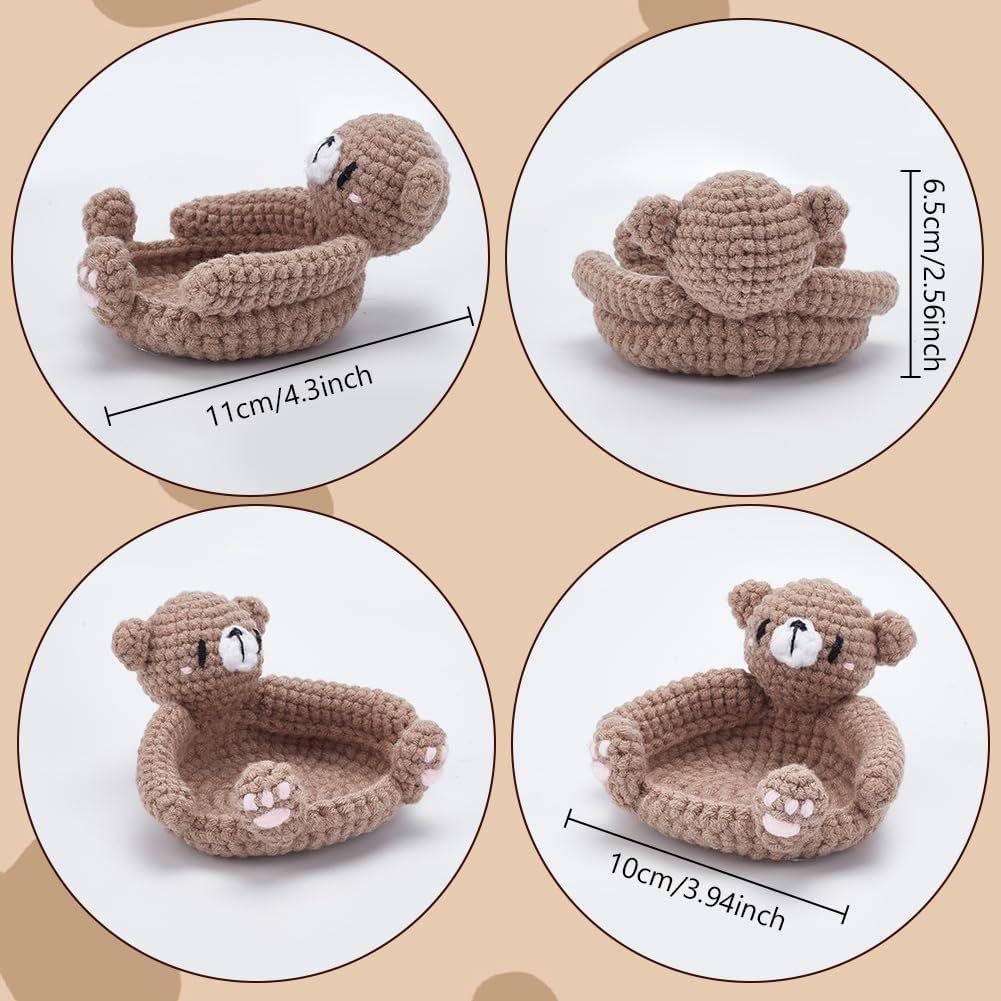 crochet starter kit -Bear coaster - Dynamic Frog