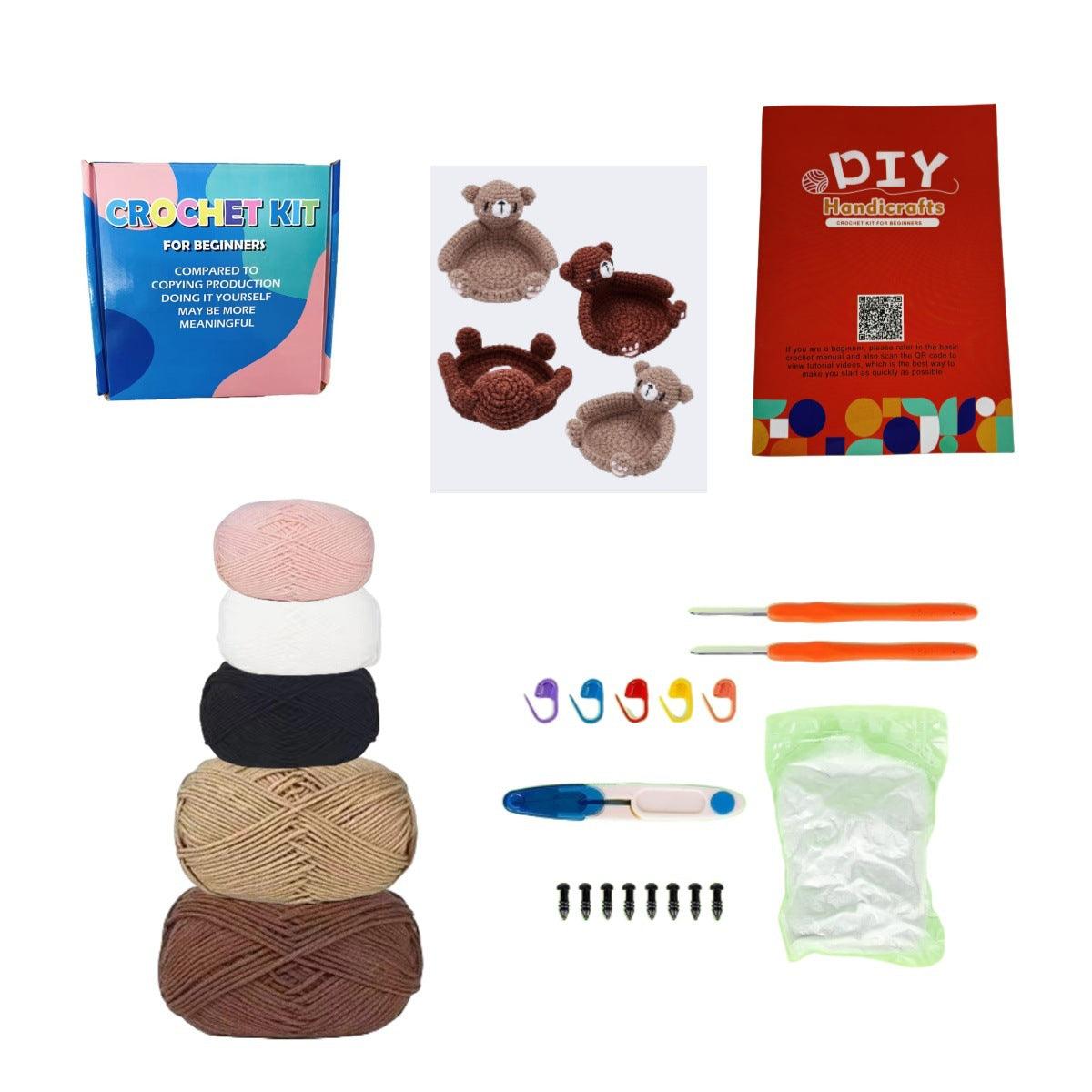 crochet starter kit -Bear coaster - Dynamic Frog