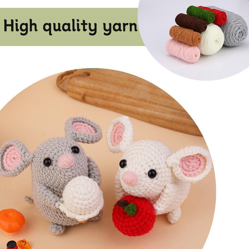 Mouse Crochet Kit for Beginners – Stitch Your Way to Cute with This Little Mouse!🐭🧶 - Dynamic Frog