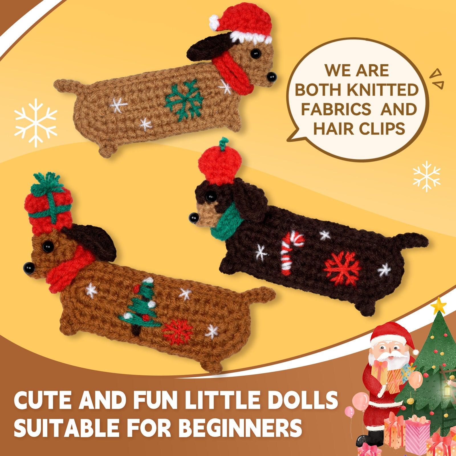 Christmas Dachshund Crochet Kit for Beginners – Craft Your Own Holiday Pup!" 🐾🎄 - Dynamic Frog