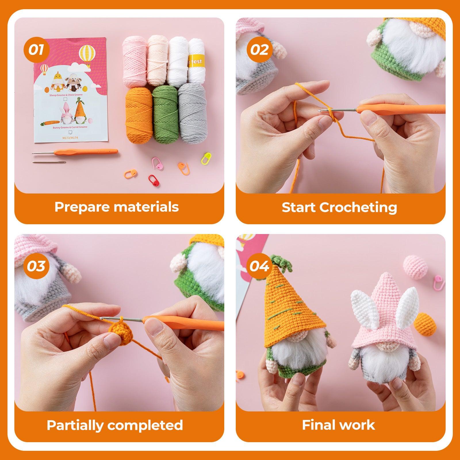 Beginners Crochet Kit-Christmas Carrots - Dynamic Frog