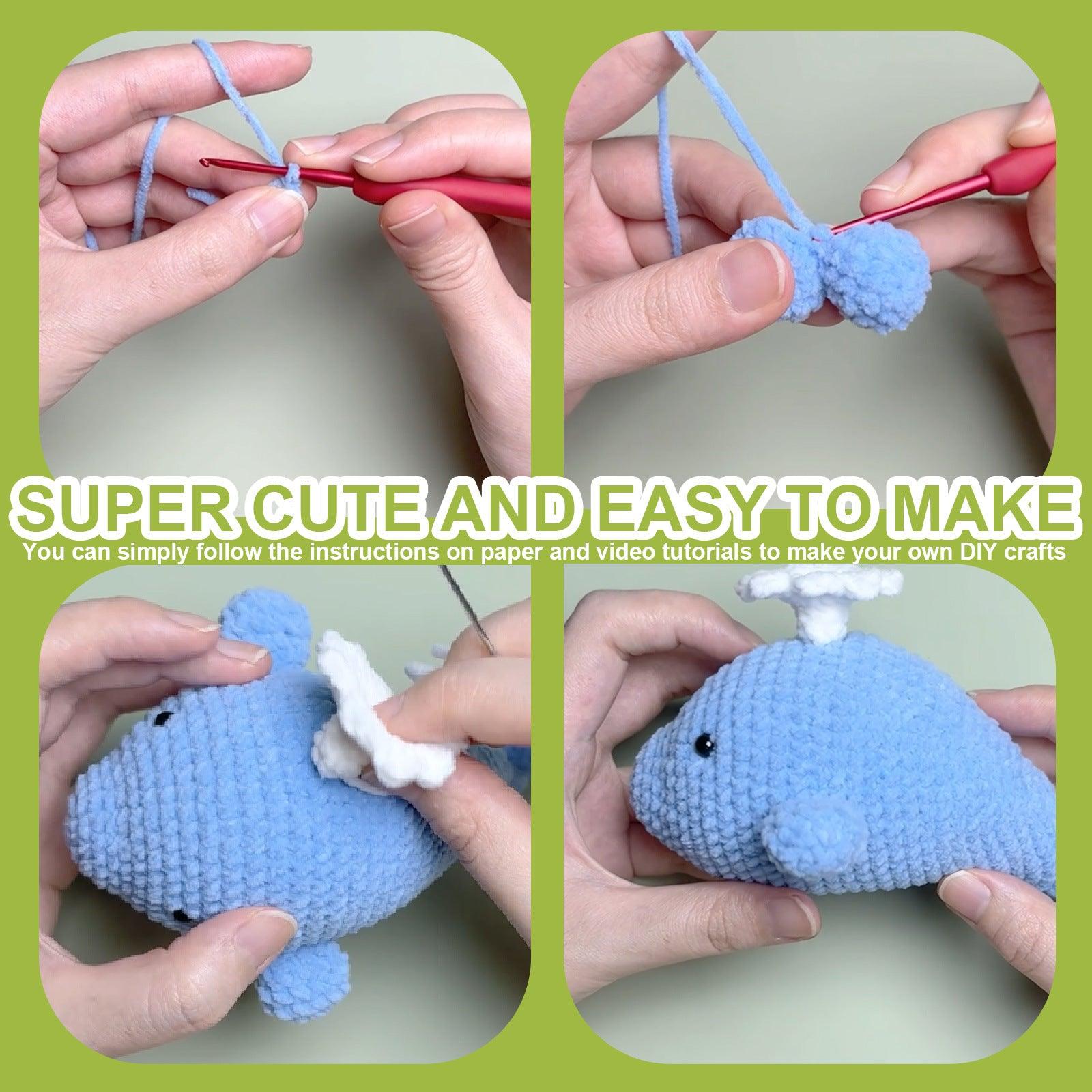 Blue Whale Crochet Kit for Beginners – Stitch Your Way to Ocean-Deep Cuteness! 🐋🧶 - Dynamic Frog