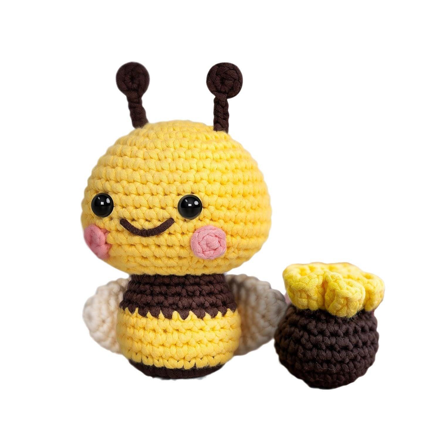 Yellow Bee Crochet Kit for Beginners – Buzz Your Way to Adorable Crafting!🐝🧶 - Dynamic Frog