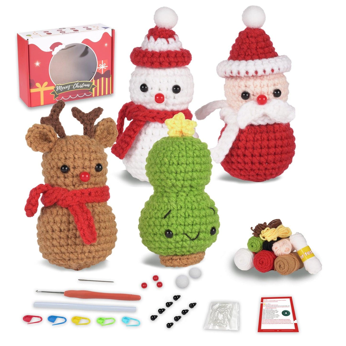 Beginners Crochet Kit-snowman - Dynamic Frog