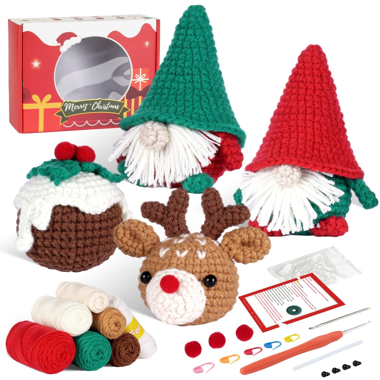 Beginners Crochet Kit-Christmas gnome - Dynamic Frog