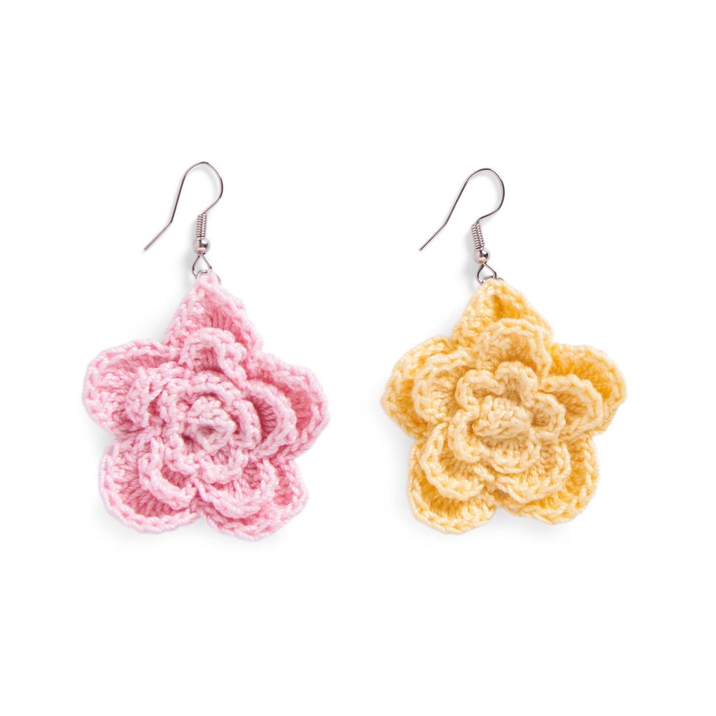 Aunt Lydia’s Crochet Rose Earrings