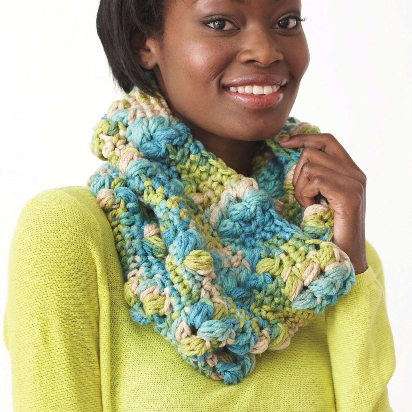 Bernat Crochet Textured Cowl