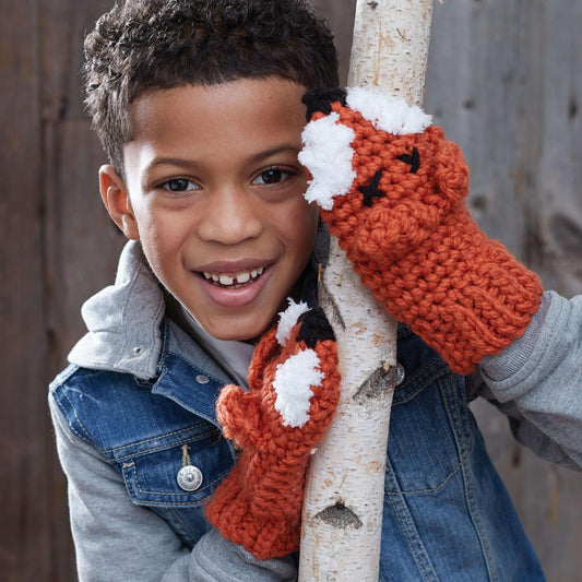 Bernat Crochet Fox Mittens