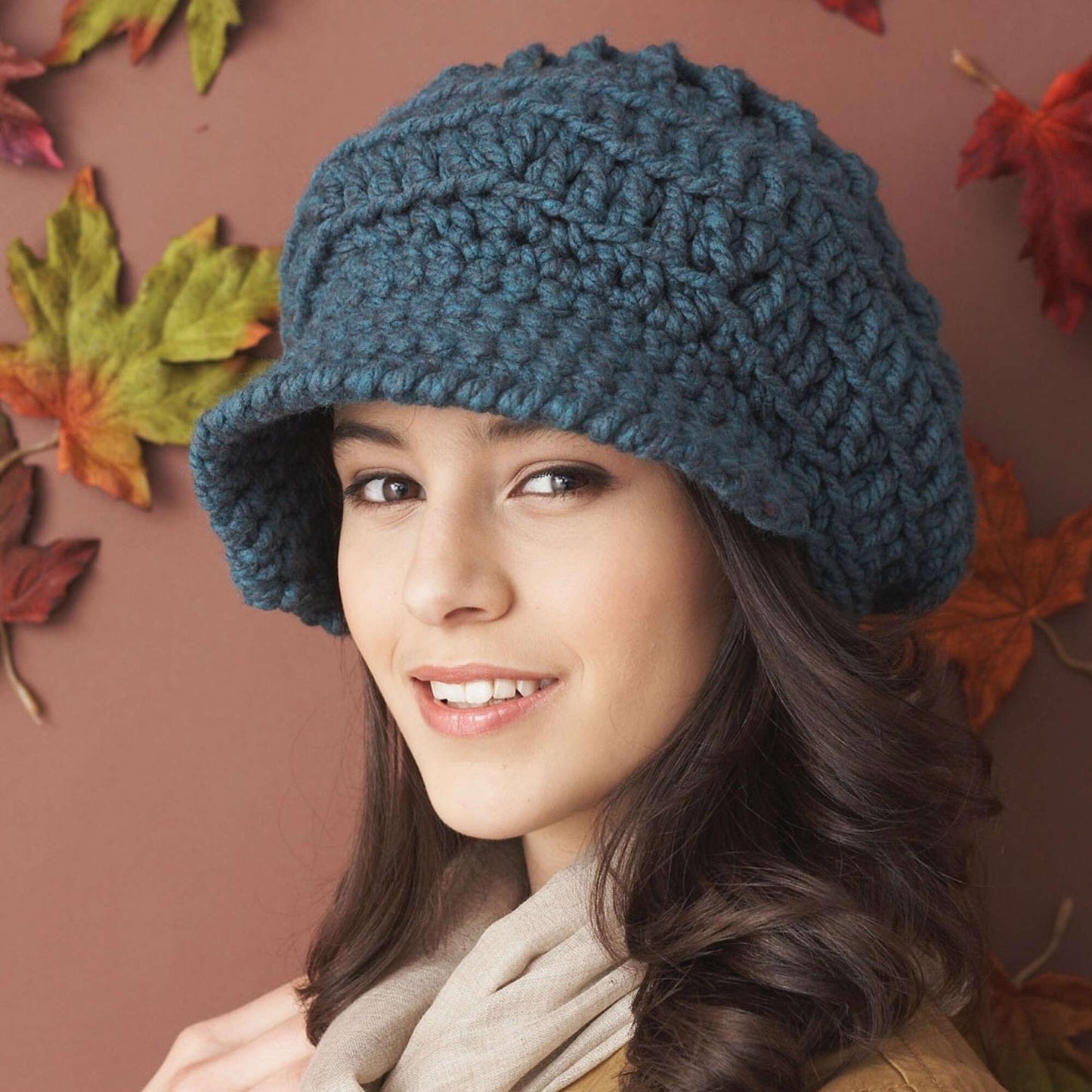 Bernat Crochet Slouchy Peaked Hat