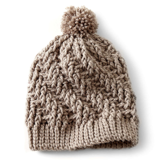 Bernat Crochet Stepping Texture Hat