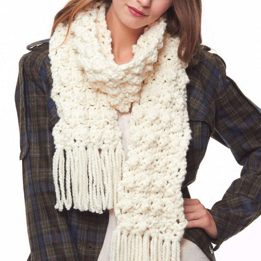 Bernat Crochet Textured Scarf