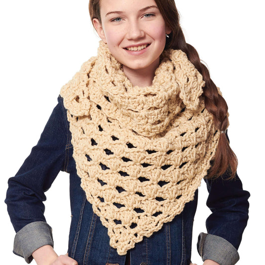 Bernat Crochet Kerchief Scarf