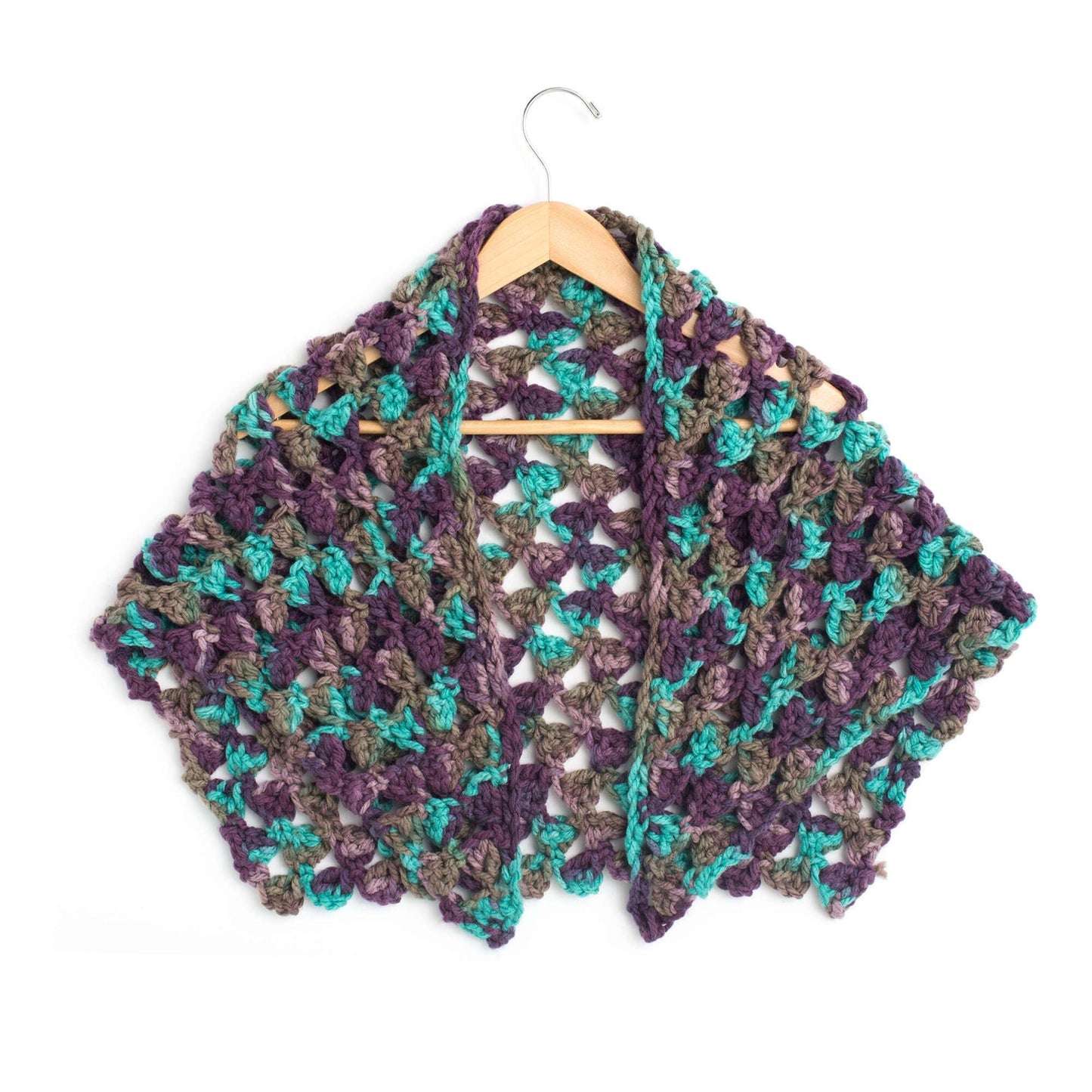 Bernat Crochet Cluster Stitch Wrap