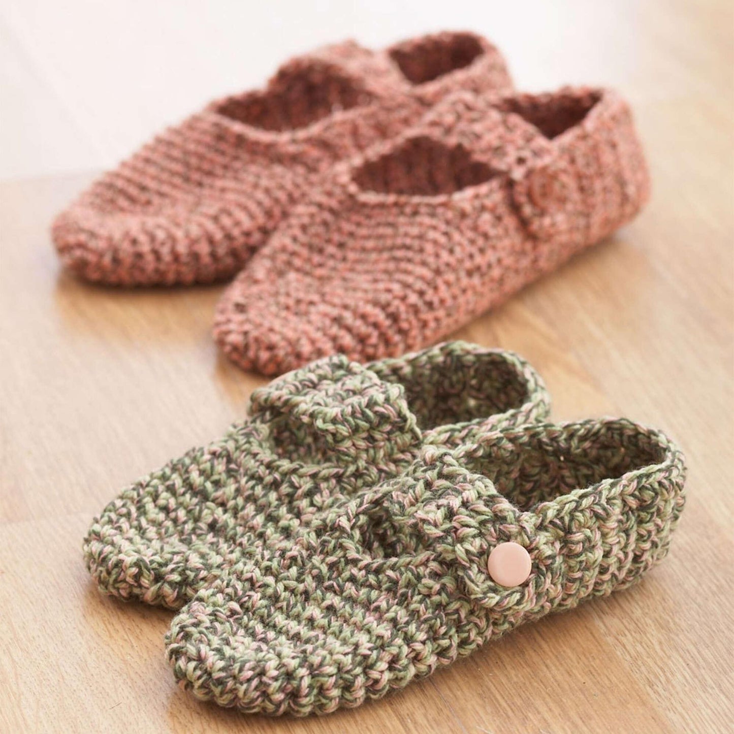 Bernat Family Slippers To Crochet