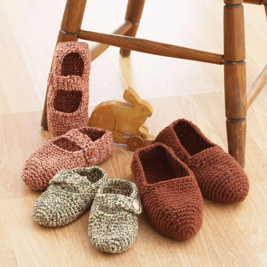 Bernat Family Slippers To Crochet