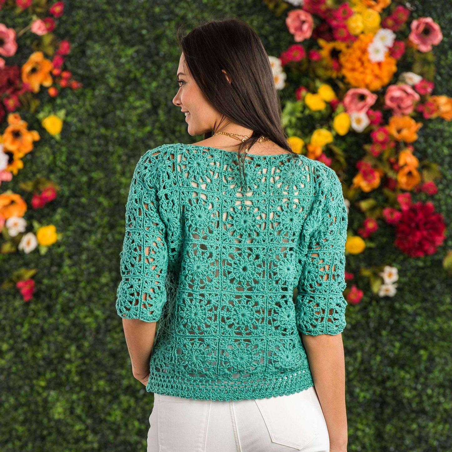 Bernat Crochet Lacy Motif Top