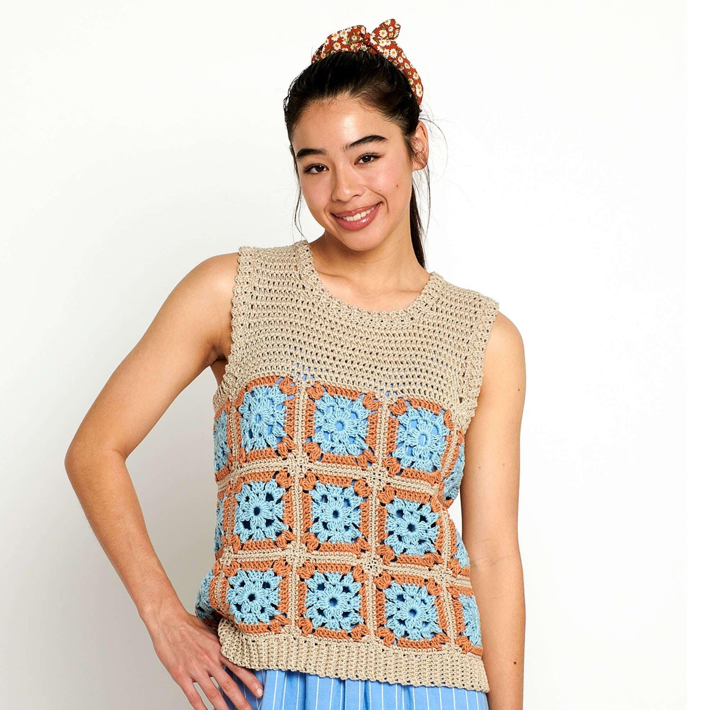 Bernat Granny Square Crochet Top