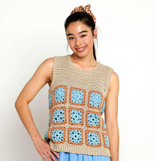 Bernat Granny Square Crochet Top