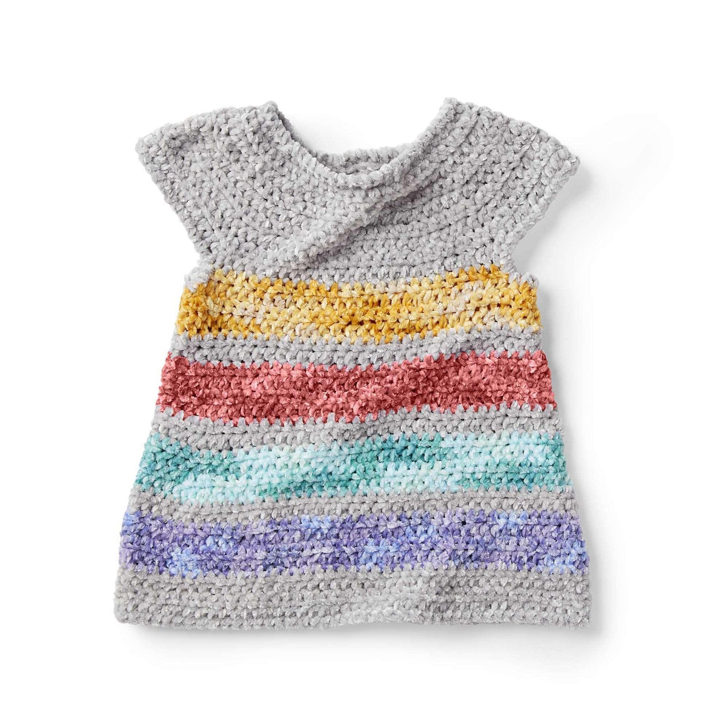 Bernat Crochet Rainbow Jumper Dress