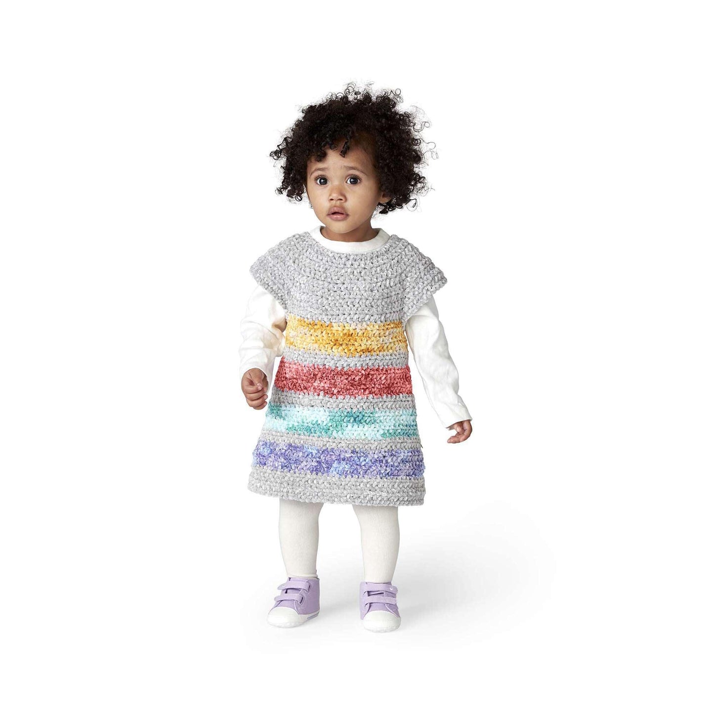 Bernat Crochet Rainbow Jumper Dress