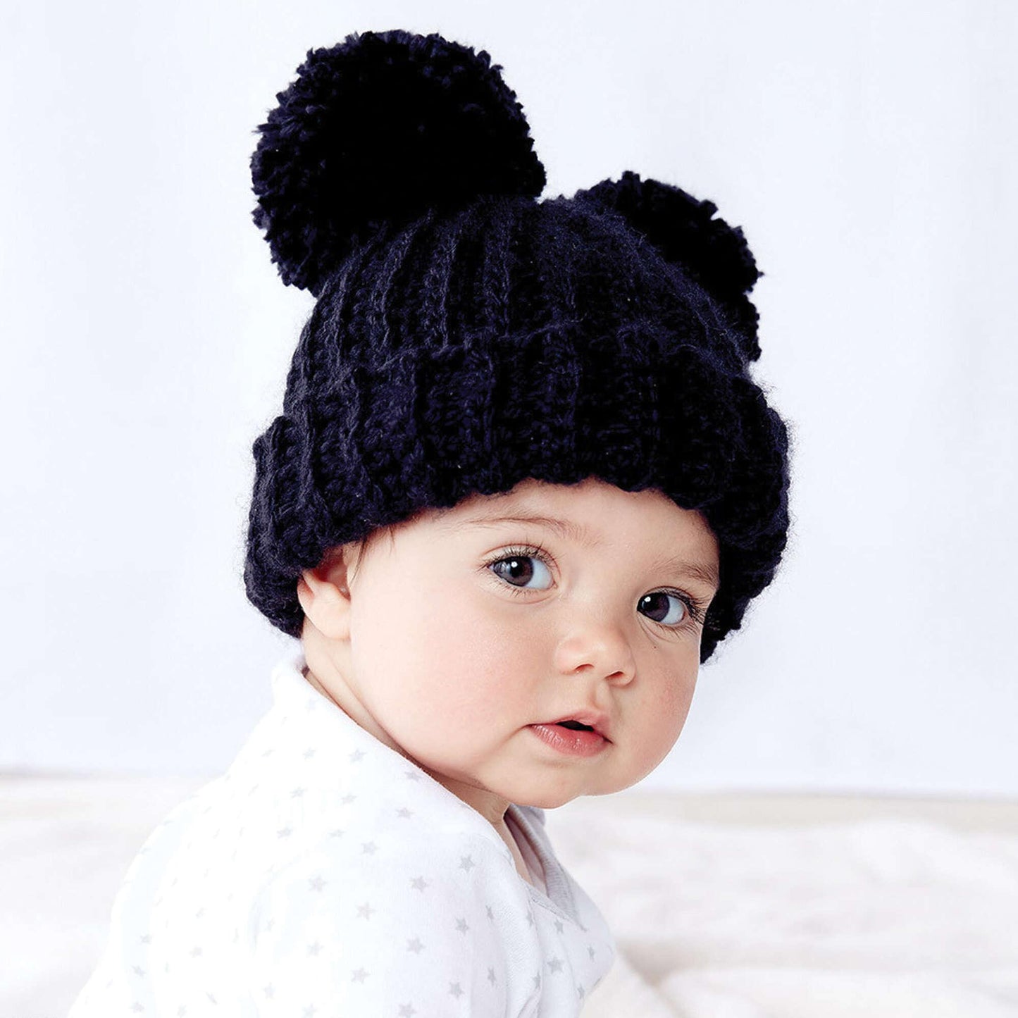 Bernat Adorable Pompom Crochet Hat - Dynamic Frog