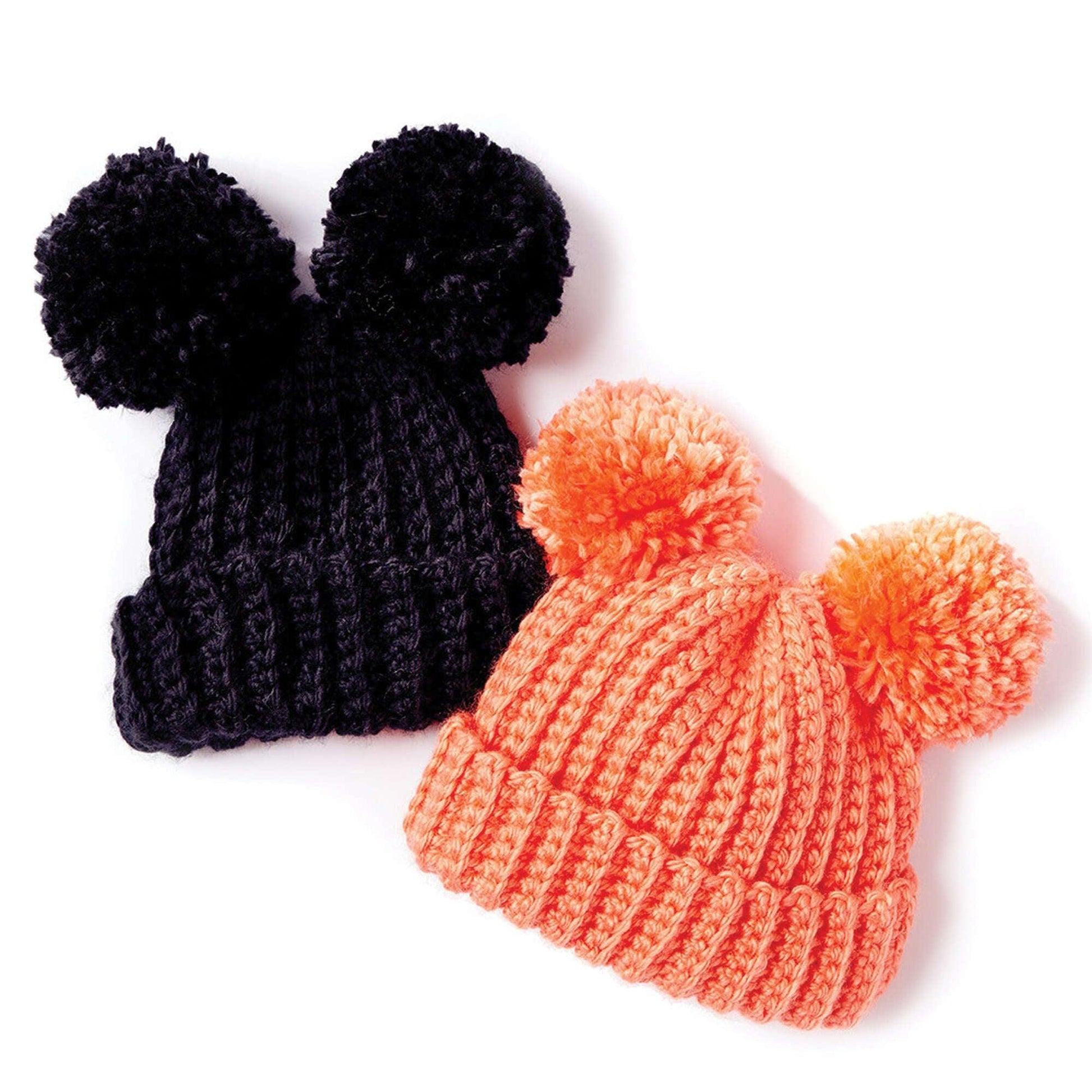 Bernat Adorable Pompom Crochet Hat - Dynamic Frog