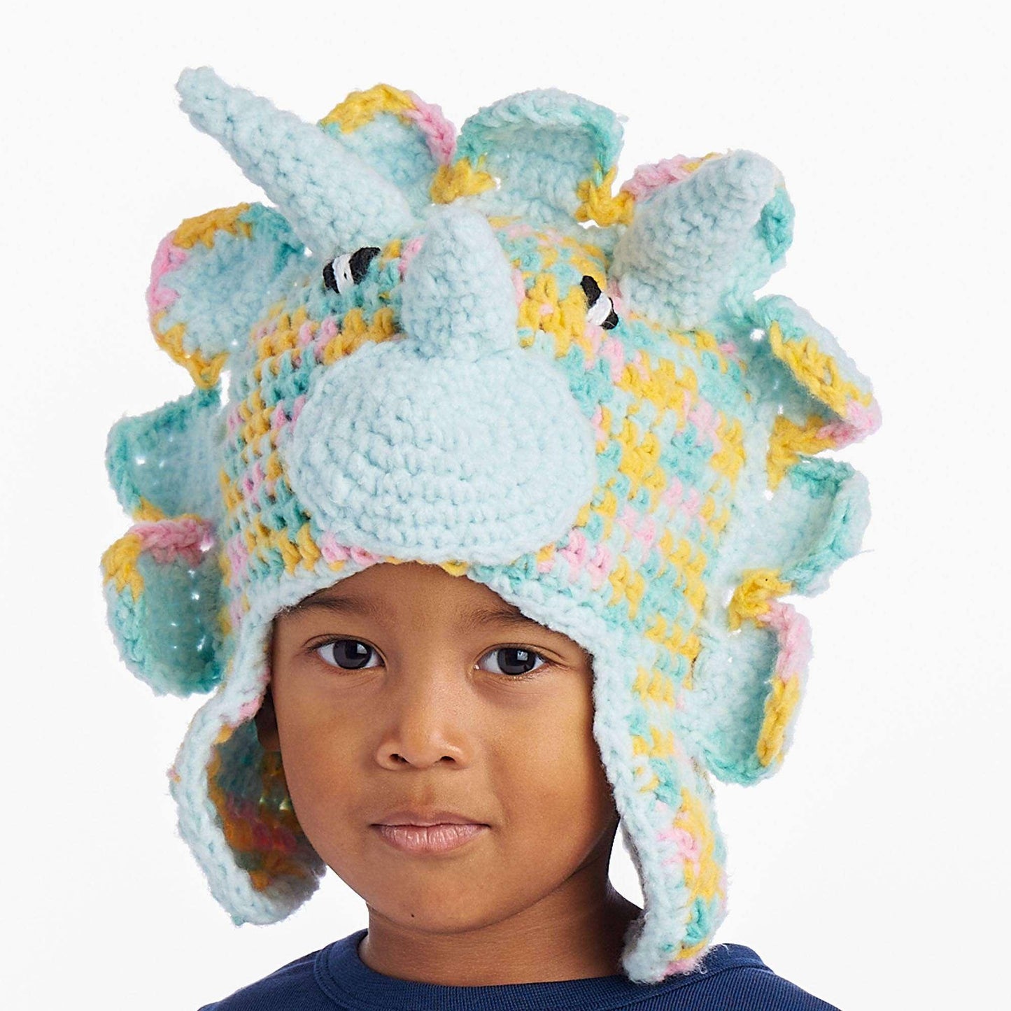 Bernat Crochet Triceratops Hat