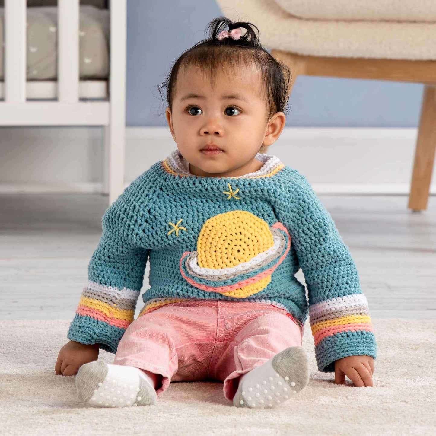 Bernat Crochet Saturn Baby Pullover