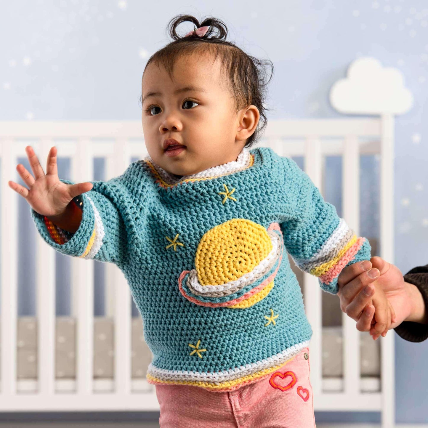 Bernat Crochet Saturn Baby Pullover