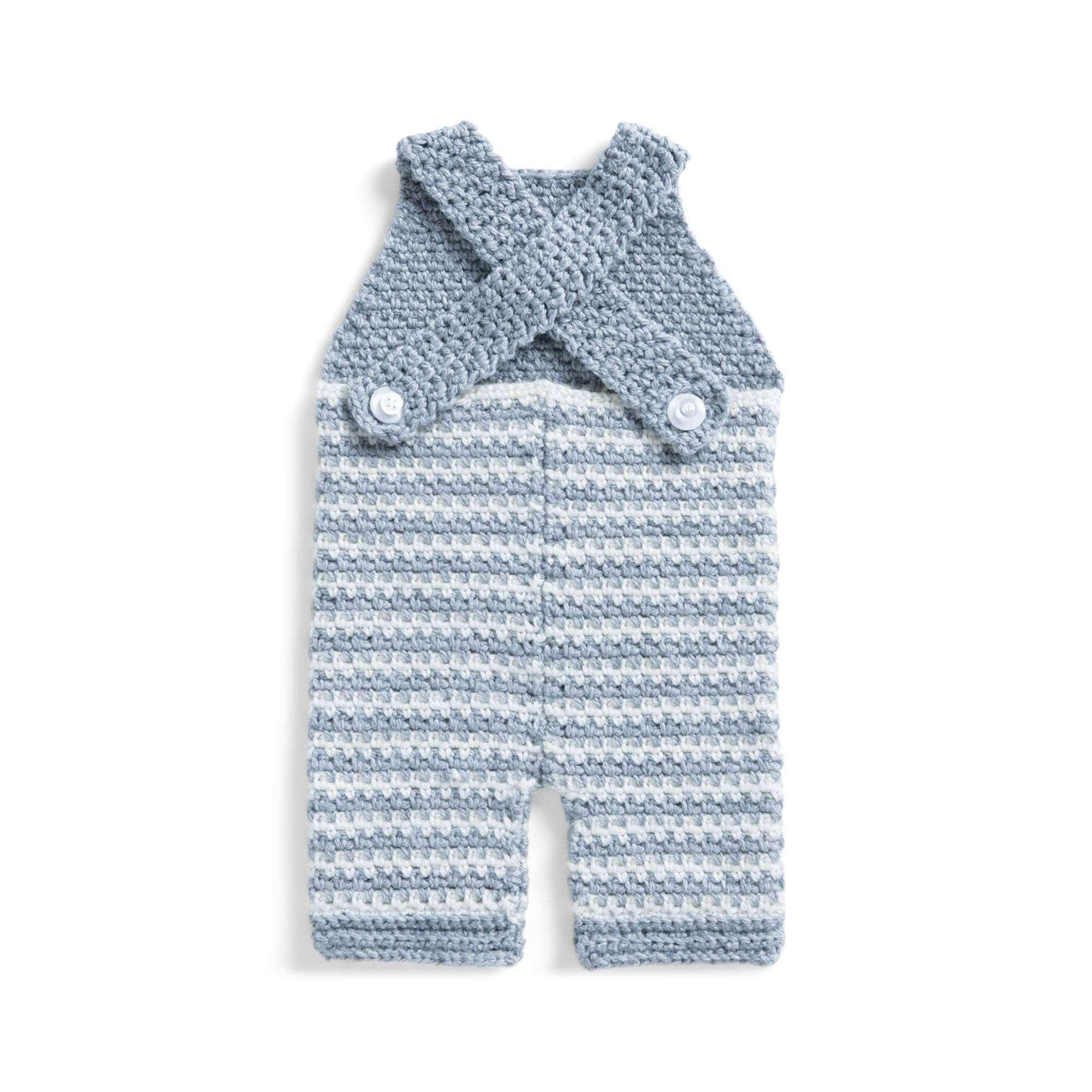 Bernat Crochet Striped Baby Romper