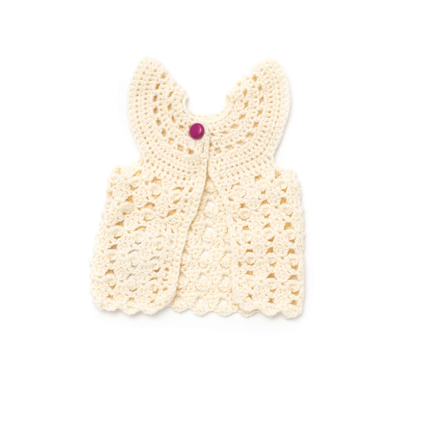 Bernat Crochet Flutter Sleeve Vest