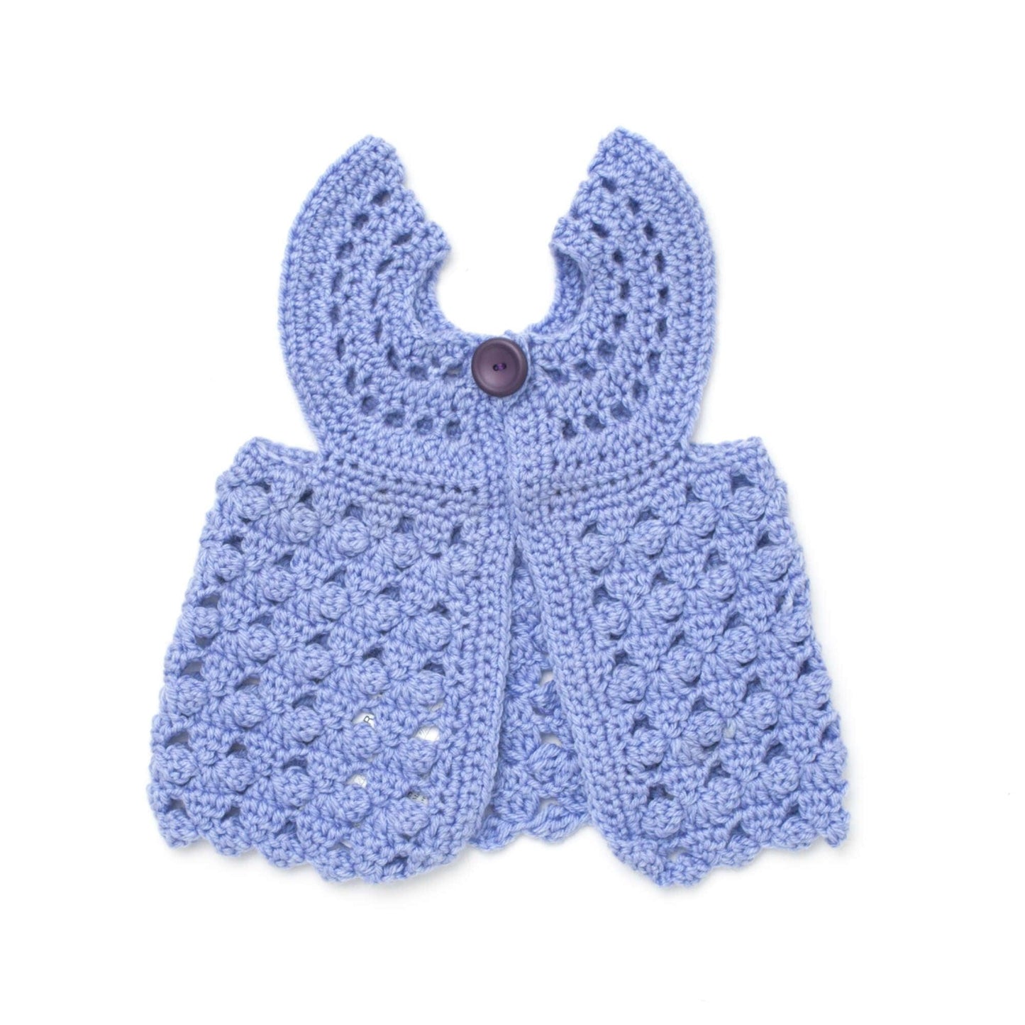 Bernat Crochet Flutter-Bye Baby Vest