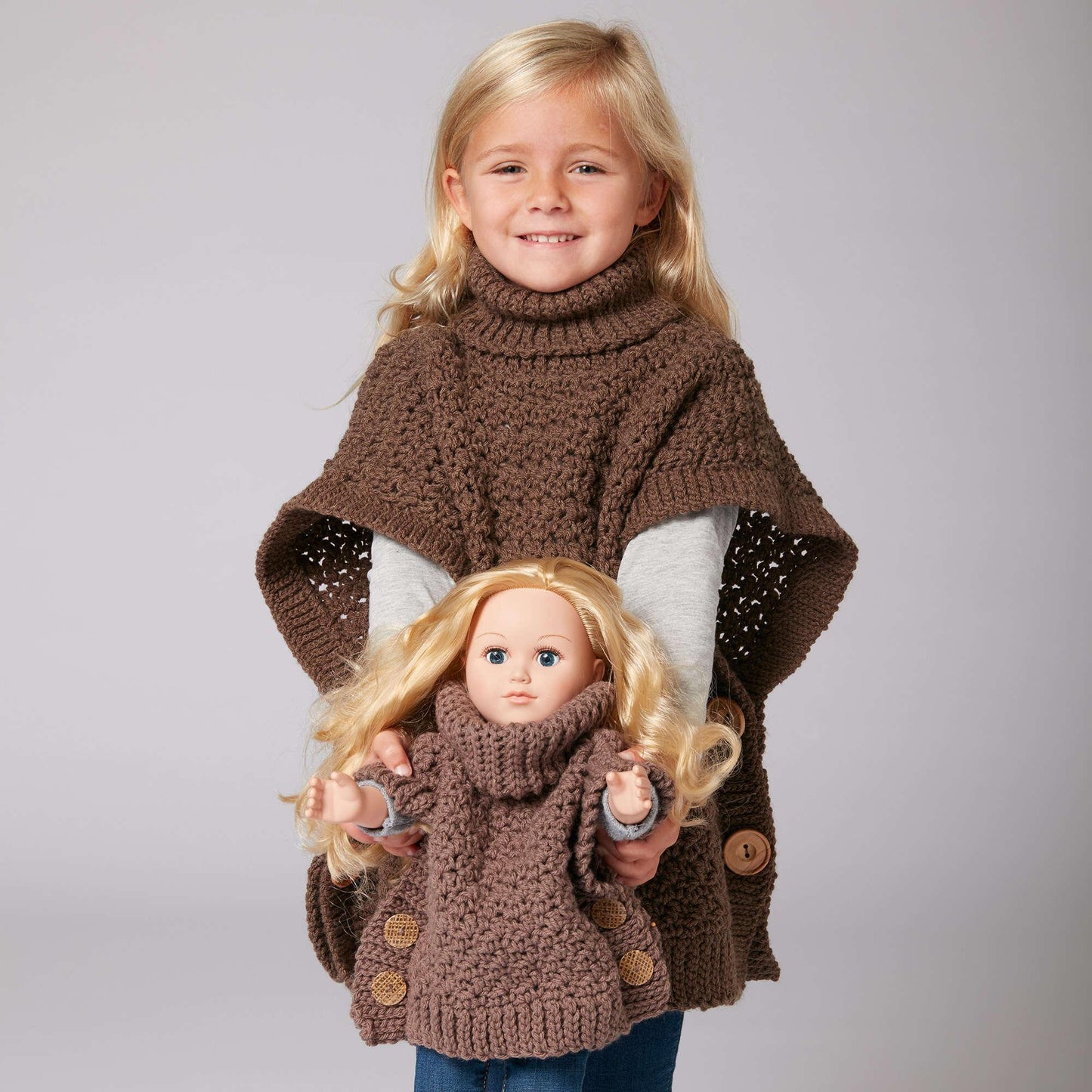 Bernat Crochet Poncho For You And Me