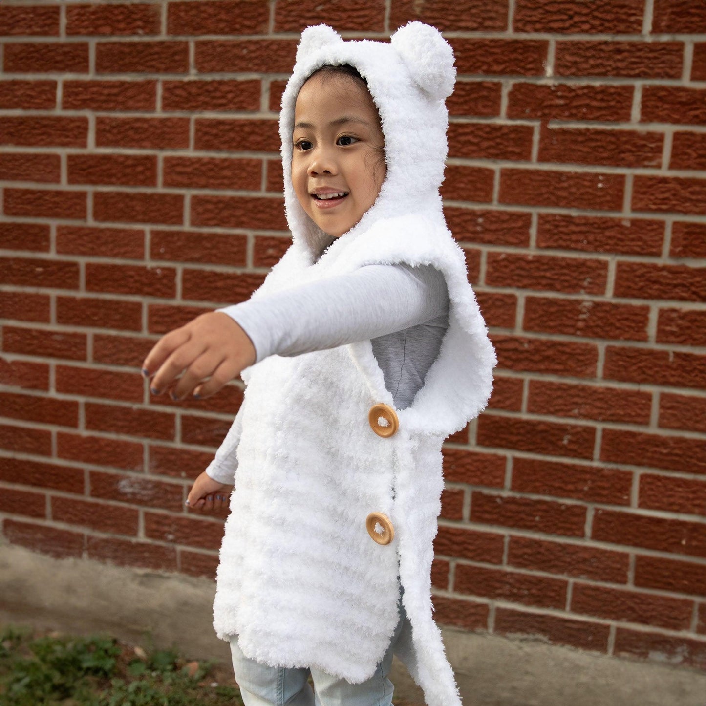 Bernat Crochet Kids Polar Bear Poncho