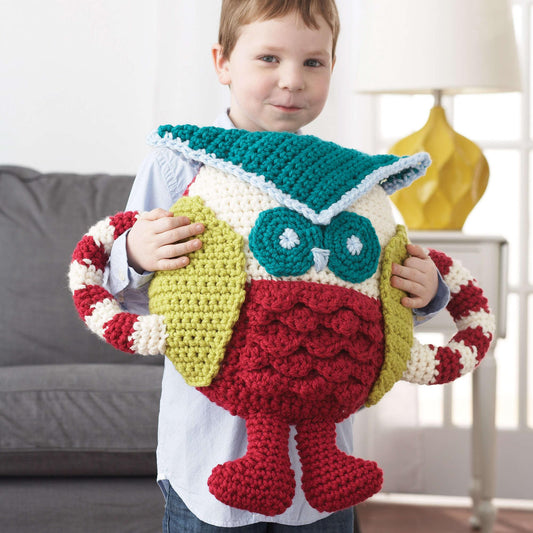 Bernat Crochet Huggable Owl Pillow