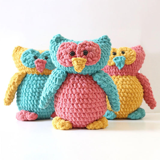 Bernat Crochet Ollie Owl Toy Trio