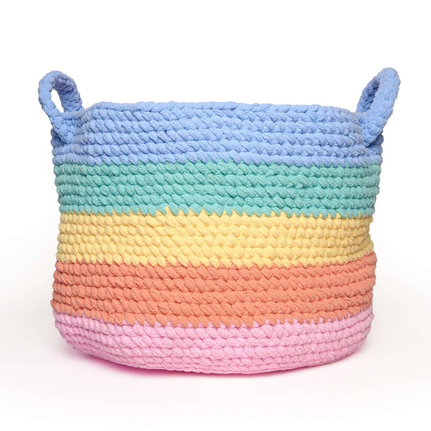 Bernat Crochet Rainbow Stripe Basket