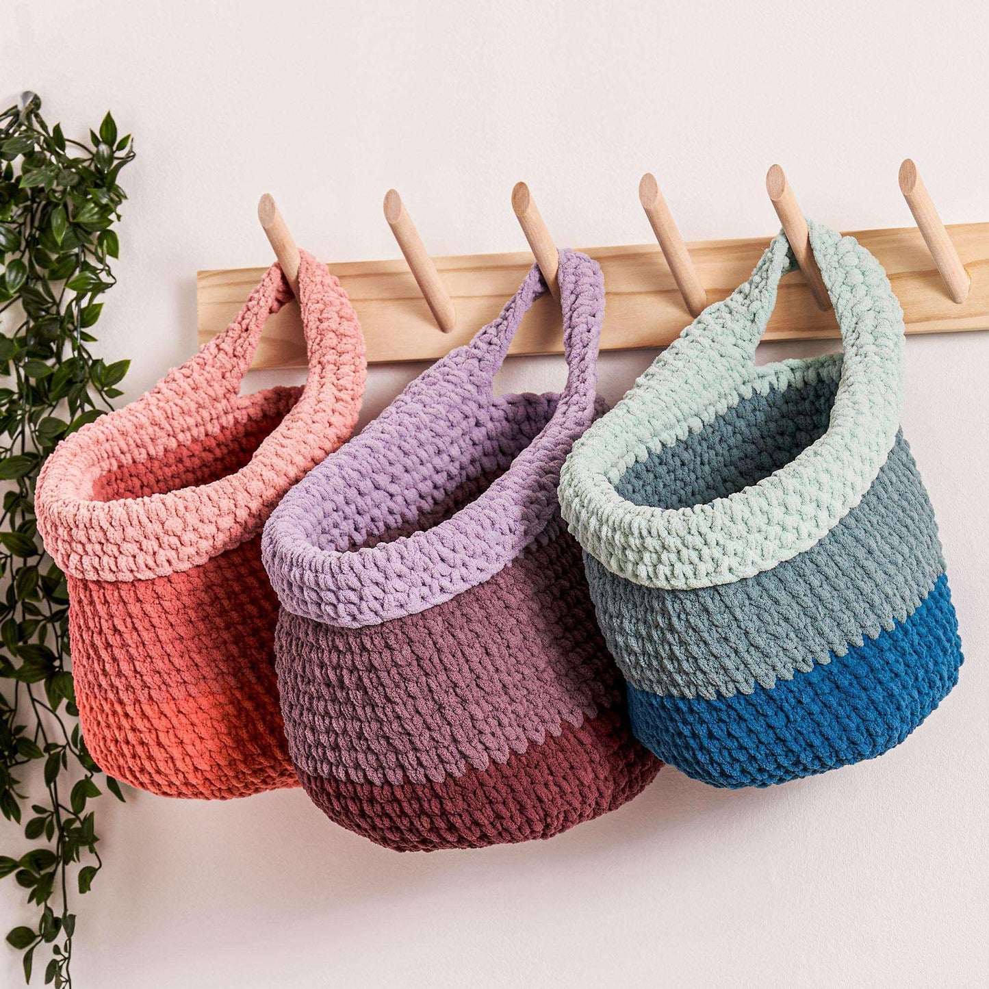 Bernat Crochet One And Done Hanging Basket