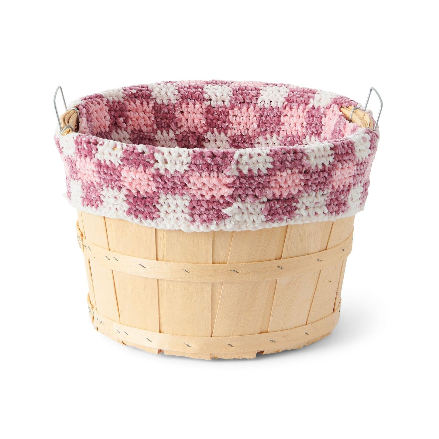 Bernat Crochet Gingham Bushel Basket Liner