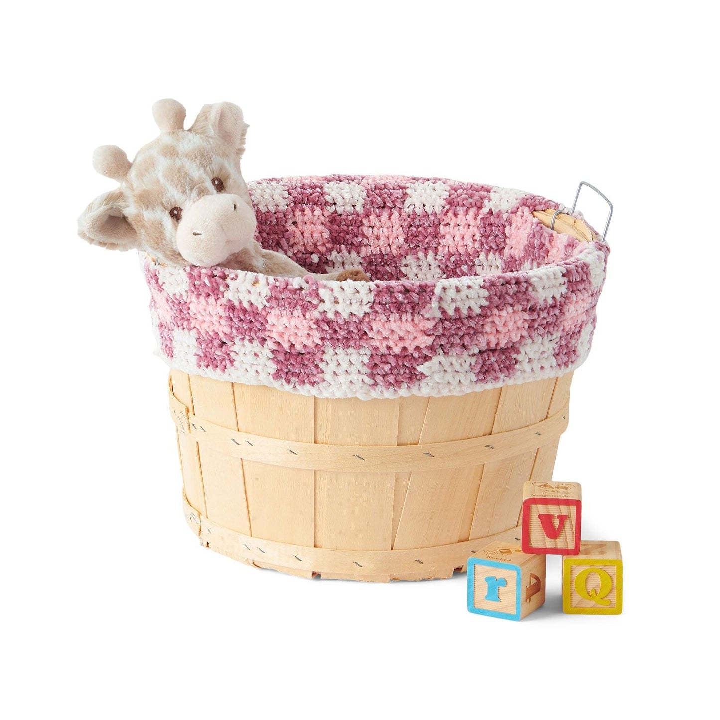 Bernat Crochet Gingham Bushel Basket Liner