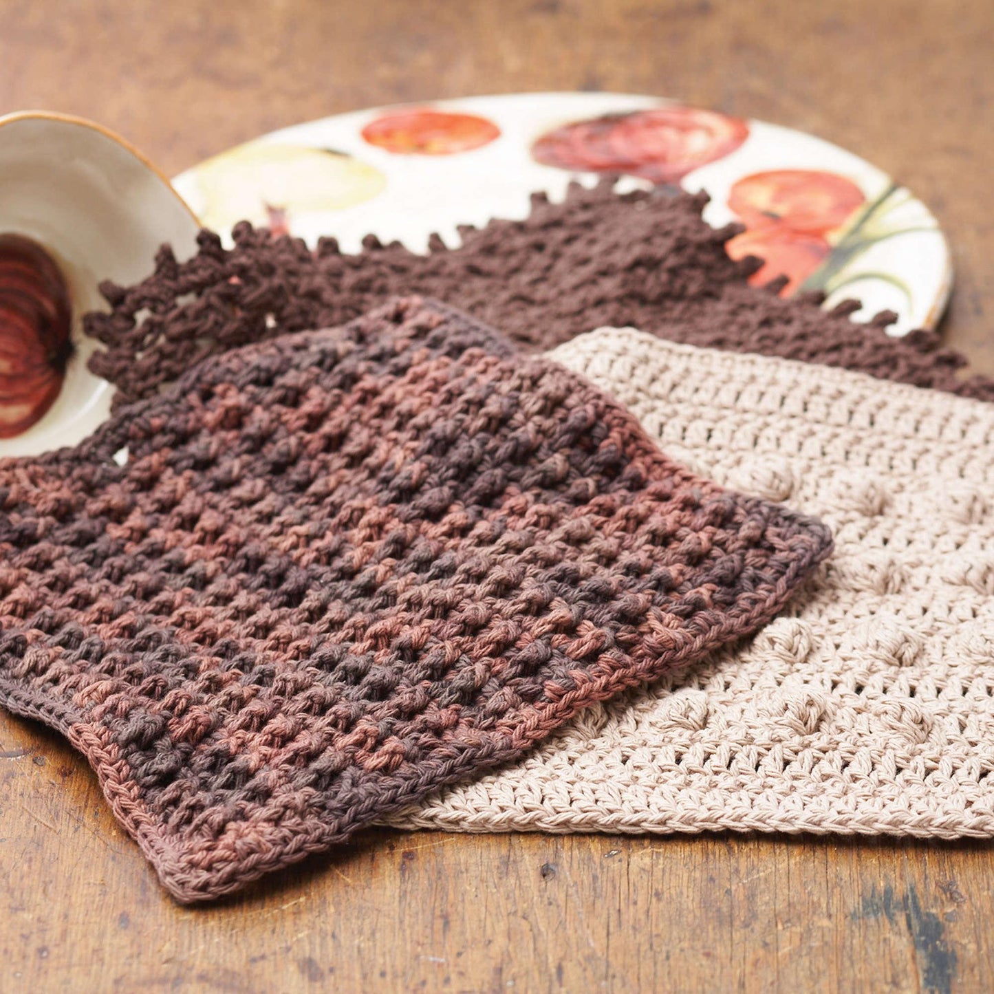 Bernat Crochet Thankful Thursday Dishcloths