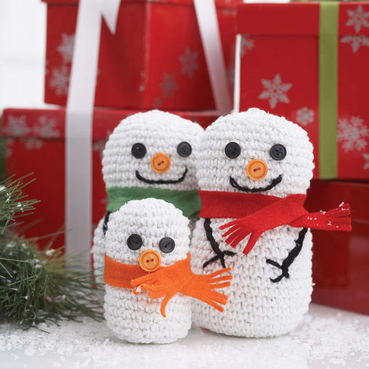 Bernat Crochet Snowman Family