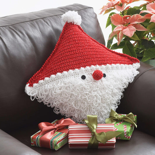 Bernat Crochet Santa Pillow