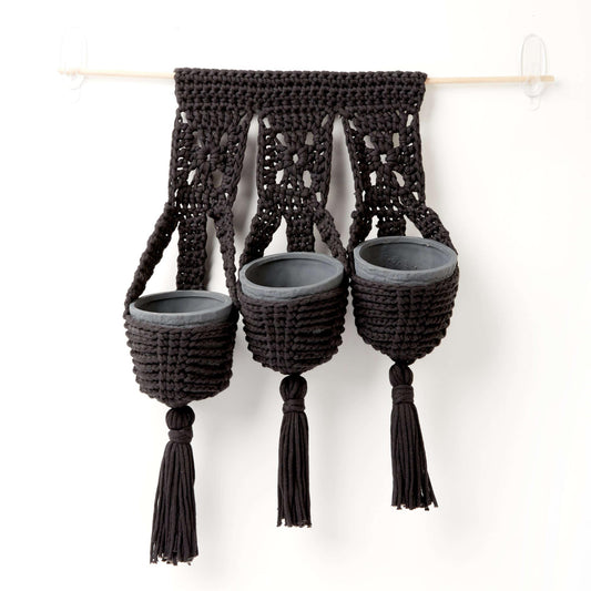 Bernat Crochet Hanging Plant Trio