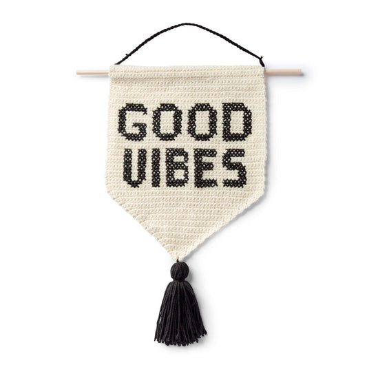 Bernat Good Vibes Crochet Banner