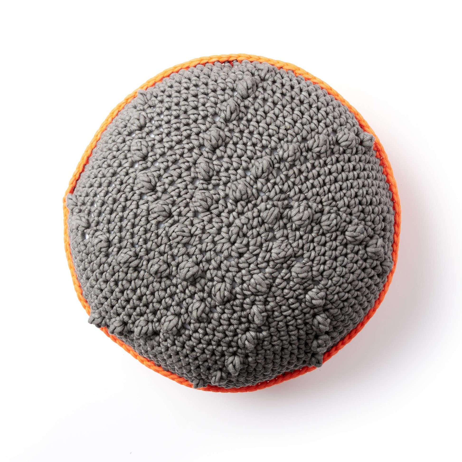 Bernat Bobble Go Round Crochet Pillow - Dynamic Frog