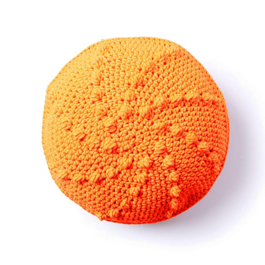 Bernat Bobble Go Round Crochet Pillow - Dynamic Frog